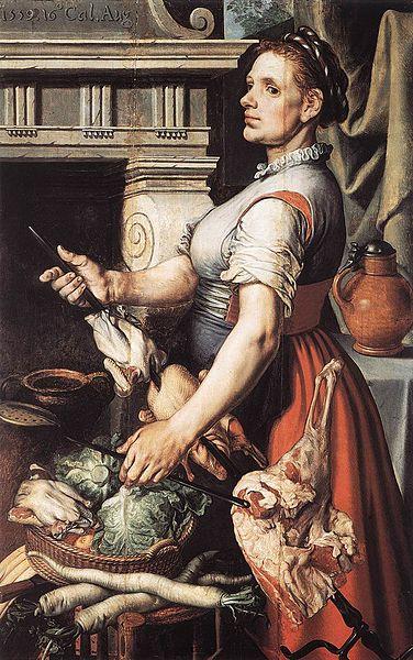 Pieter Aertsen Cook in front of the Stove oil painting image